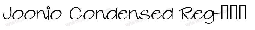 Joonio Condensed Reg字体转换